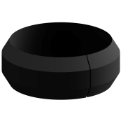Ground socket for  60 mm tubular post | Tightening ring